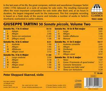 CD Giuseppe Tartini: 30 Sonate Piccole, Volume Two: Sonatas Nos. 7-12