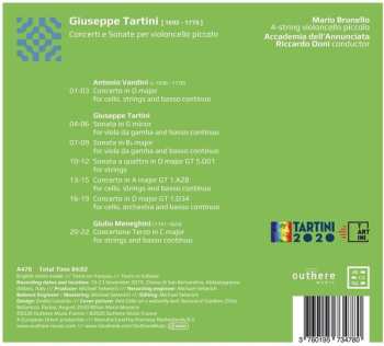 CD Giuseppe Tartini: Concerti E Sonate Per Violoncello Piccolo