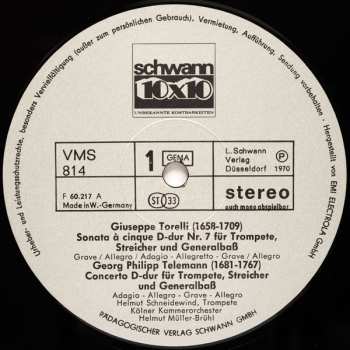 LP Georg Philipp Telemann: Die Trompete Meisterhaft Gespielt
