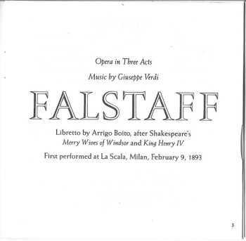 2CD/Doos Giuseppe Verdi: Falstaff