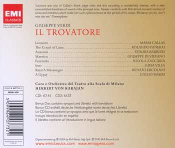 2CD Maria Callas: Il Trovatore