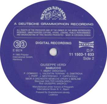 3LP/Doos Giuseppe Verdi: Nabucco