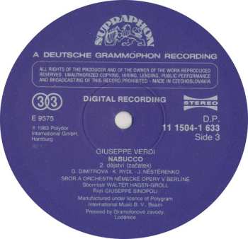 3LP/Doos Giuseppe Verdi: Nabucco