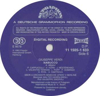 3LP/Doos Giuseppe Verdi: Nabucco