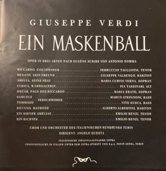3LP Giuseppe Verdi: Ein Maskenball (3xLP+BOX+BOOKLET)