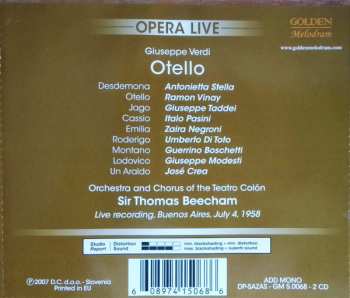 2CD Sir Thomas Beecham: Otello