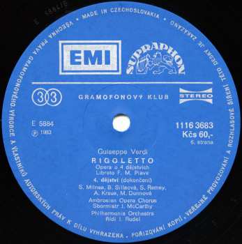 3LP/Doos Giuseppe Verdi: Rigoletto (3xLP + BOX + BOOKLET)