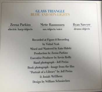 CD Glass Triangle: Blue And Sun​-​lights