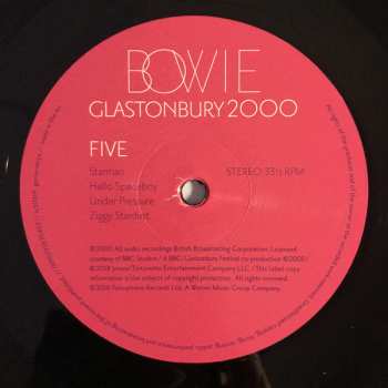 3LP David Bowie: Glastonbury 2000