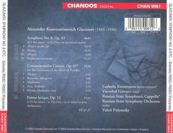 CD Russian State Symphony Orchestra: Symphony No.8 / Commemorative Cantata / Poeme Lyrique