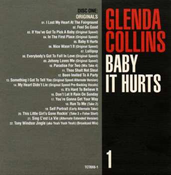 3CD/Doos Glenda Collins: Baby It Hurts (The Holloway Road Sessions 1963-1966 Singles, Sessions, Outtakes, Demos And More)