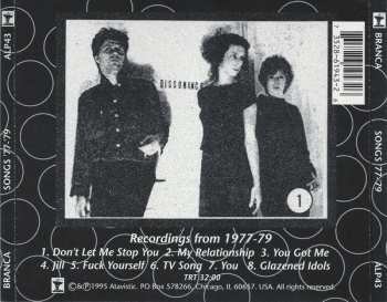 CD Glenn Branca: Songs '77-'79