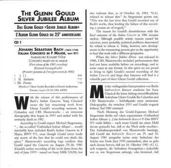 2CD Glenn Gould: The Glenn Gould Silver Jubilee Album