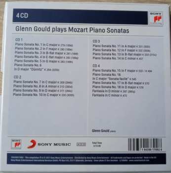 4CD Wolfgang Amadeus Mozart: Glen Gould Plays Mozart Piano Sonatas