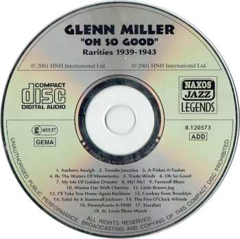 CD Glenn Miller: Oh So Good (Rarities 1939-1943)