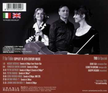 CD Gli Speziali Trio: F For Fake: Copyleft In 18th Century Music