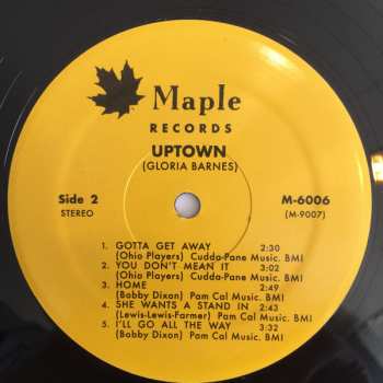 LP Gloria Barnes: Uptown