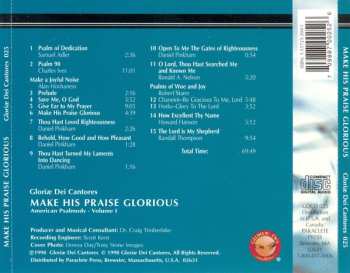 CD Gloriae Dei Cantores: Make His Praise Glorious