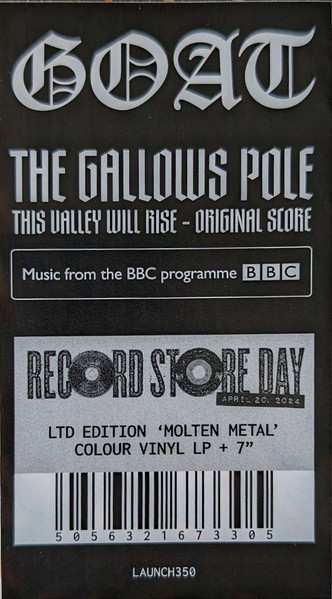 LP/SP Goat: The Gallows Pole (This Valley Will Rise - Original Score) CLR | LTD