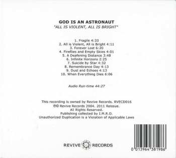 CD God Is An Astronaut: All Is Violent, All Is Bright DIGI