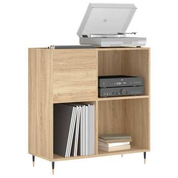 Audiotechnica Goka Skříňka na LP desky a audiotechniku - pozlacené nohy Dub sonoma (831767)