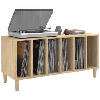 Audiotechnica Goka Skříňka s přihrádkami na LP desky - dřevěné nohy Dub sonoma (831976)