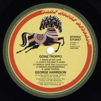 LP George Harrison: Gone Troppo
