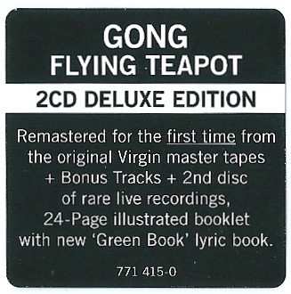 2CD Gong: Flying Teapot (Radio Gnome Invisible Part 1) DLX