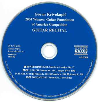 CD Goran Krivokapić: Guitar Recital