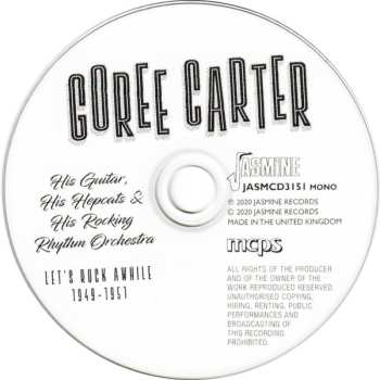 CD Goree Carter: Let's Rock Awhile 1949-1951