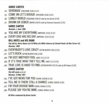 CD Goree Carter: Let's Rock Awhile 1949-1951