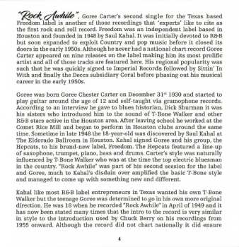 CD Goree Carter: Let's Rock Awhile 1949-1951