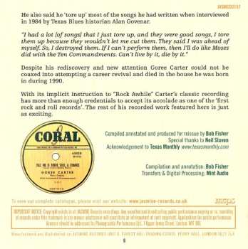 CD Goree Carter: Let's Rock Awhile 1949-1951