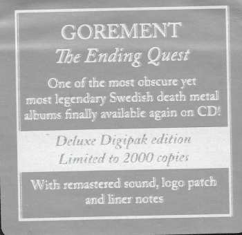 CD Gorement: The Ending Quest LTD | NUM | DIGI