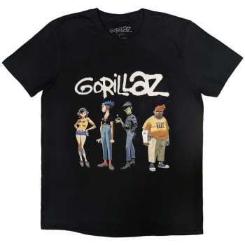 Merch Gorillaz: T-shirt Spray Logo Gorillaz Group