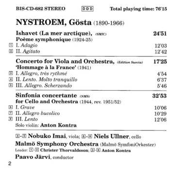 CD Paavo Järvi: Ishavet; Viola Concerto (Hommage À La France); Sinfonia Concertante For Cello And Orchestra