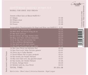 CD Gottfried August Homilius: Works For Oboe And Organ