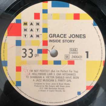 LP Grace Jones: Inside Story