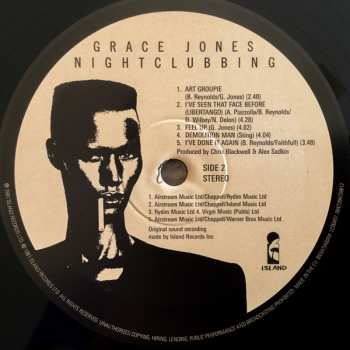 LP Grace Jones: Nightclubbing LTD