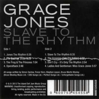 LP Grace Jones: Slave To The Rhythm PIC | LTD