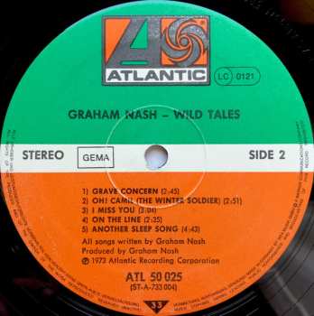 LP Graham Nash: Wild Tales