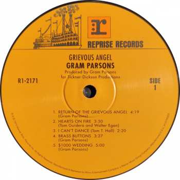 LP Gram Parsons: Grievous Angel