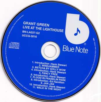 CD Grant Green: Live At The Lighthouse