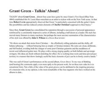 CD Grant Green: Talkin' About!