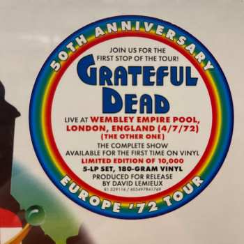 5LP/Doos The Grateful Dead: Wembley Empire Pool, London, England 4/7/72 LTD