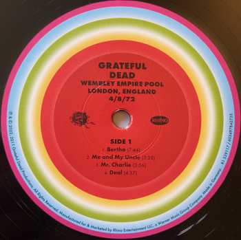5LP/Doos The Grateful Dead: Wembley Empire Pool, London, England 4/8/72 LTD