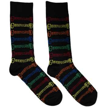 Merch Grateful Dead: Enkelsokken Coloured Logo Grateful Deads Pattern