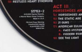 CD/3EP Green Day: 21st Century Breakdown