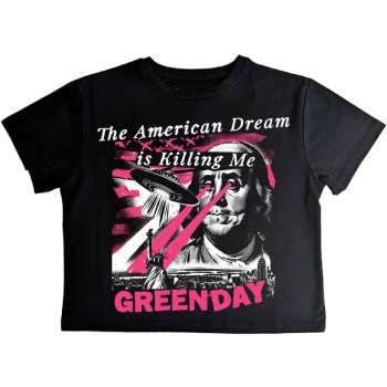 Merch Green Day: Dames Crop Top American Dream