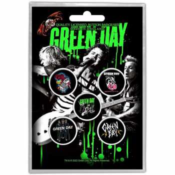 Merch Green Day: Set Badges Revolution